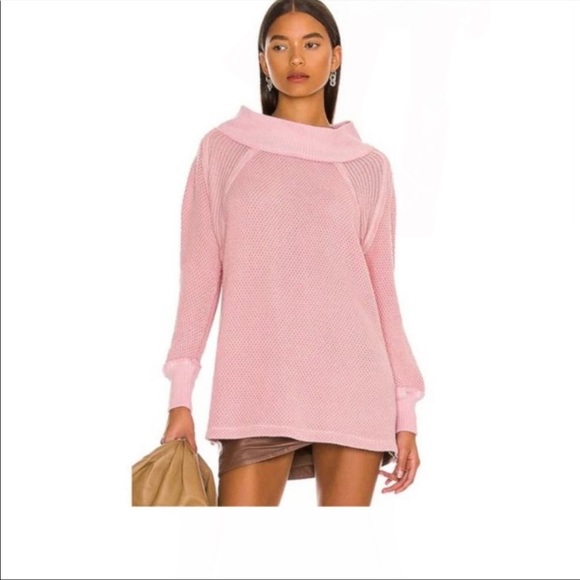 NWT Free People We the Free People She's A Keeper Sweater Faded Coral XS - Picture 9 of 11